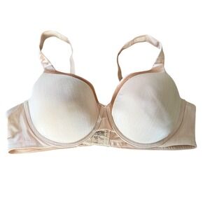 Vanity Fair Beauty Back Full Figure Underwire Bra Nude Beige Satin 76338 44C